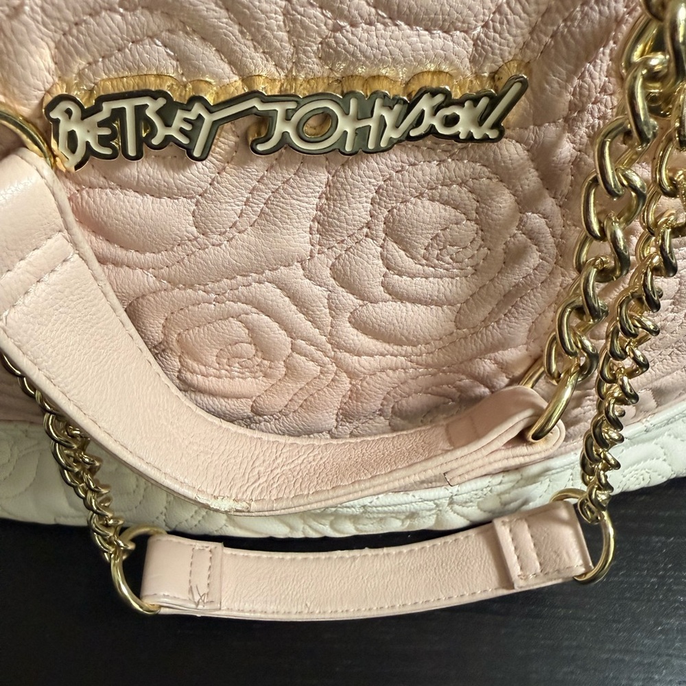 Betsey Johnson Blush Floral Shoulder Bag - Picture 4 of 9